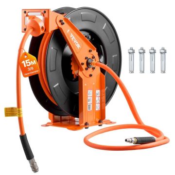 Ilmaletkukela VEVOR, 15 m × 9,5 mm, 46 × 48 × 24 cm