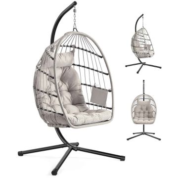 Riipputuoli telineellä SONGMICS GDC050WZ01, 98 × 103 × 195 cm