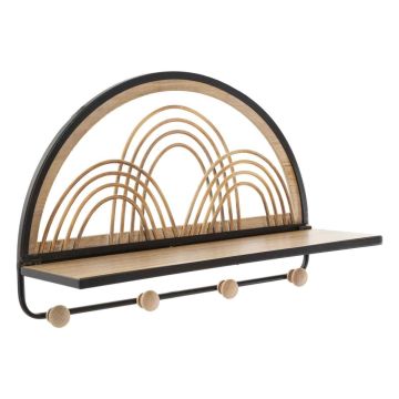 Hanging shelf Oporto, 4 hooks, 46 × 30 × 15.5 cm