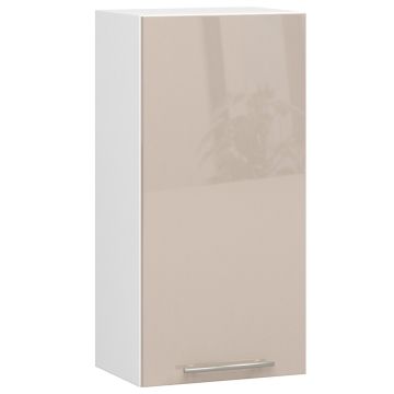 Seinäkaappi OLIWIA, 1 ovi, Valkoinen/beige, 40 × 72 × 30 cm
