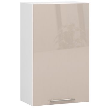 Keittiön seinäkaappi OLIWIA, 1 ovi, Valkoinen/beige, 50 × 72 × 30 cm