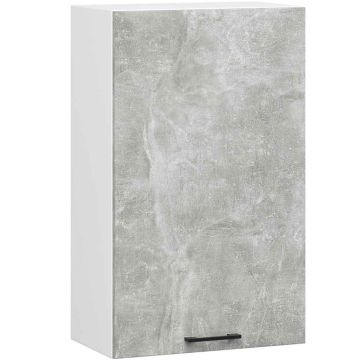 Keittiön seinäkaappi OLIWIA W50 H720, valkoinen/harmaa, 50 × 72 × 30 cm