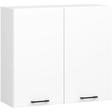 Keittiön seinäkaappi OLIWIA W80 H720, 2 ovea, Valkoinen, 80 × 72 × 30 cm