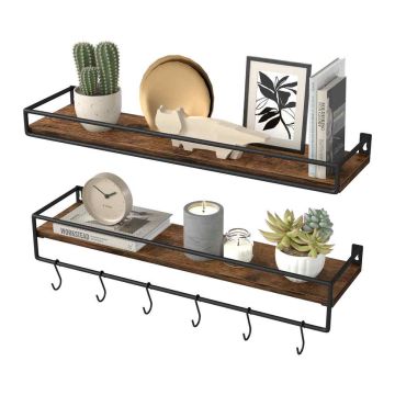 Seinähyllyt VASAGLE LWS461KD01, 2 kpl