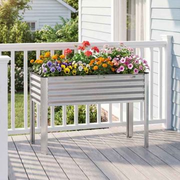Raised planter box, with legs, 116.8 × 61 × 78.7 cm