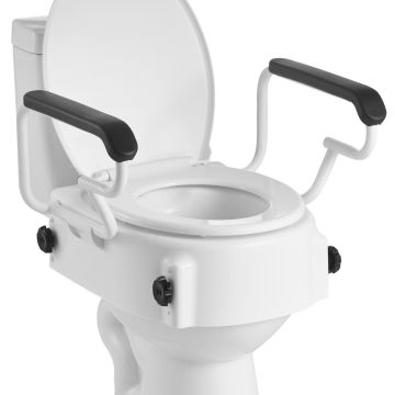 Korotettu wc-istuin VEVOR SC7060H, käsinojilla, 560 × 485 × 375 mm