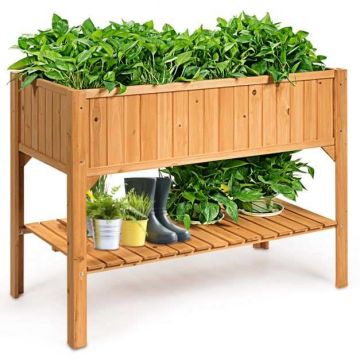 Korotettu puutarharuukku, alemmalla hyllyllä, 119,38 × 90,17 × 57,15 cm