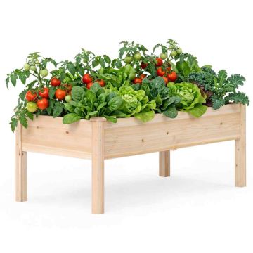 Raised planter, 121.92 × 63.5 × 48.26 cm