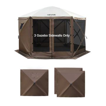 Teltan sivuseinät VEVOR FYPJ-001, 3 kpl, Ruskea, 1730 × 1480 mm