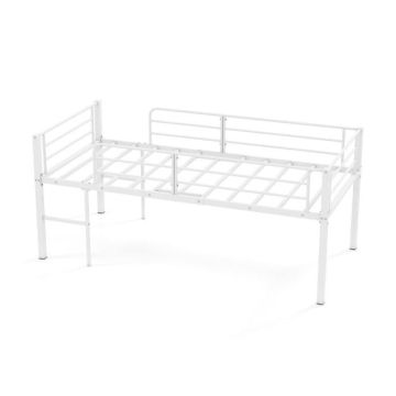 Attic bed, 2 ladders, White, 198.5 × 96 × 88 cm