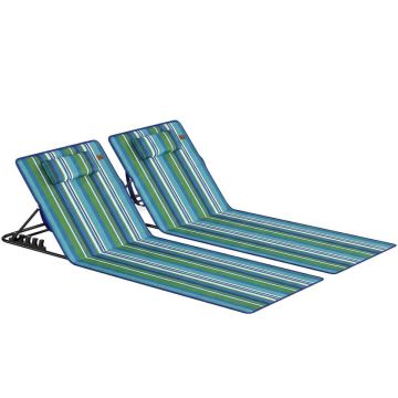 Rantatuolit, 2 kpl, 154 × 57 × 52 cm