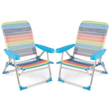 Beach chairs, 2 pcs, Multicolored
