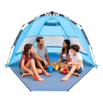 Rantateltta VEVOR YL-beach5A, 4 henkilölle, 250 × 145 × 130 cm