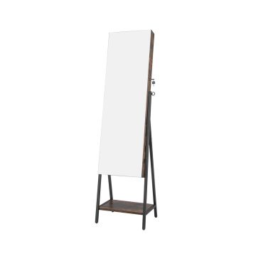 Korukaappi, 2 hyllyä, 2 laatikkoa, Valkoinen/ruskea, 41,5 × 157 × 37 cm
