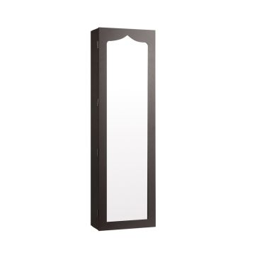 Korukaappi, 5 LED-valoa, Ruskea, 36,83 × 120,65 × 11,43 cm