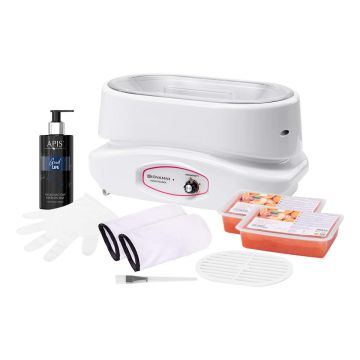 Parafiinisetti GIOVANNI 220 W, 2 × 500 g parafiinia ja 300 ml voidetta, 24 × 20 × 38 cm