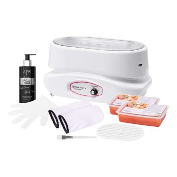 Parafiinisetti GIOVANNI 220 W, 500 g vahaa ja 300 ml voidetta, 38 × 24 × 20 cm