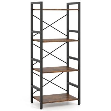 Floating bookshelf, 4-tier, 41.5 × 100 × 27.5 cm