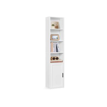 VASAGLE Custos bookshelf, 6-tier, with doors, 24 × 175 × 31.8 cm