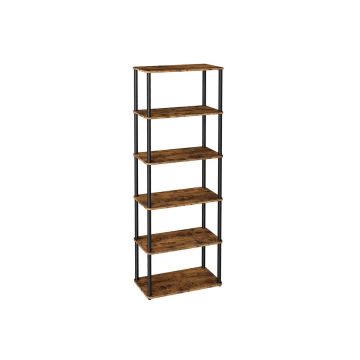 VASAGLE wall shelf, 5 shelves, 60 × 173.4 × 23.8 cm