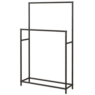 Seisova pyyhekoukku Homcom 66x20x110cm, musta väri