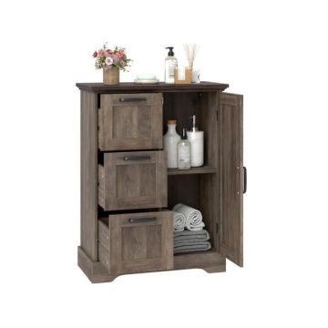 Freestanding living room cabinet, 3 drawers, 60 × 80 × 30 cm