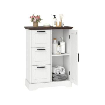 Bathroom cabinet with 3 drawers, 60 × 80 × 30 cm