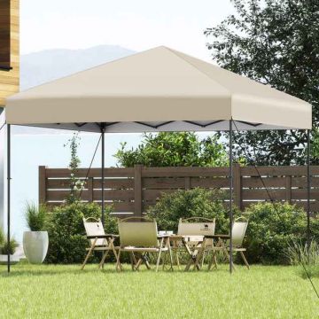 Arbour, 3 height positions, Sand, 295 × 295 × 253–285 cm