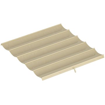 Крыша беседки Outsunny 250x255x6 см, бежевая.