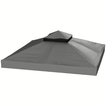 Huvimajan kattokatos, Yläkate, 300 × 300 cm