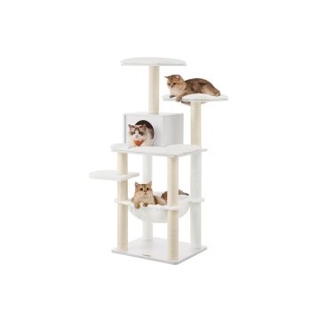 Kissan raapimapuu 72x64x138cm, beige/beige
