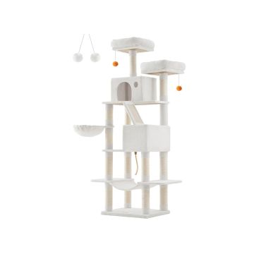 Kissan raapimapuu 111x58,5x206cm, beige/beige