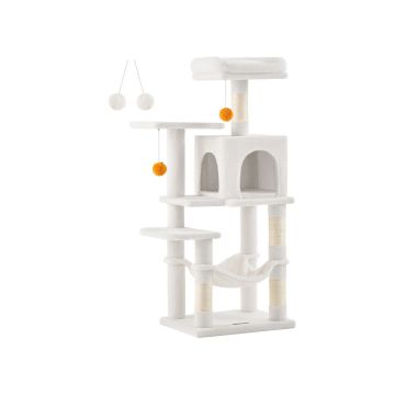 Kissan raapimapuu 45x35x112cm, beige/beige