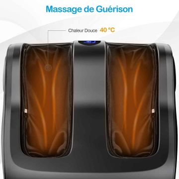 Foot and calf massager, with compression, 47.5 × 42.5 × 46 cm