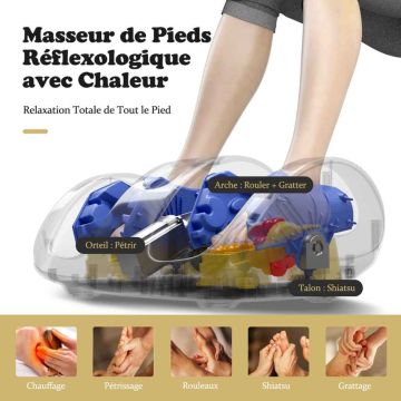 Foot massager, 3D, 3 modes, 3 speeds, 55.5 × 37 × 25.5 cm