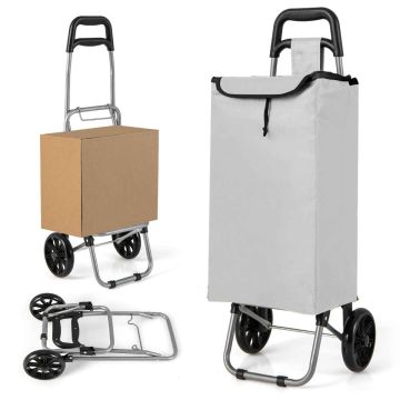 Shopping trolley, 32.8 l, Black, 35.5 × 89 × 28 cm