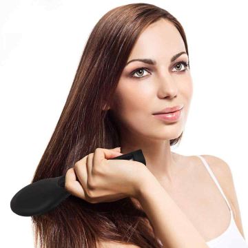 Hair straightening brush, with LCD screen, 33 × 4 × 8 cm
