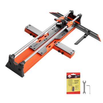 Laattaleikkuri VEVOR TC-S05-1000, 1000 mm leikkuupituus, Oranssi, 1320 × 870 × 185 mm