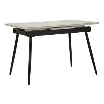 Extendable dining table Matt, central extension mechanism, 120 × 80 × 75 cm