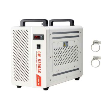 Промышленный охладитель воды VEVOR CW-5200AG, бак 7 л, 38 × 53 × 65 см