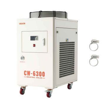 Teollisuusjäähdytin VEVOR CW-6300, 40 l säiliö, 68,5 × 123 × 86,5 cm