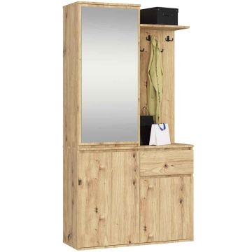 Eteisen kalustesarja AKORD Furniture Factory ENTRO, tammi, 95 × 183 × 35 cm