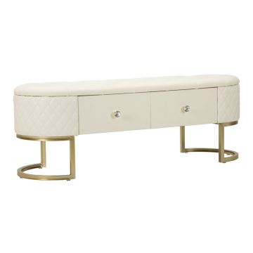 Entrance bench Sharon, with drawers, 120 × 43 × 40 cm