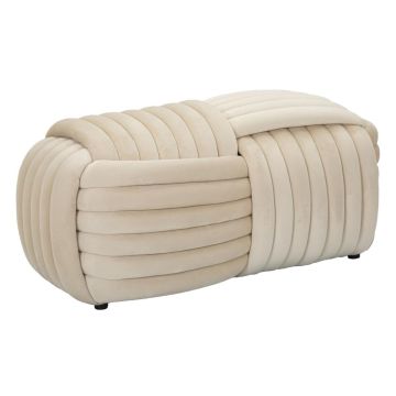 Entrance bench "Softy", Sand, 90 × 45 × 45 cm