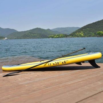 Inflatable paddle board, 3 fins, 335.28 × 76.2 × 15.24 cm