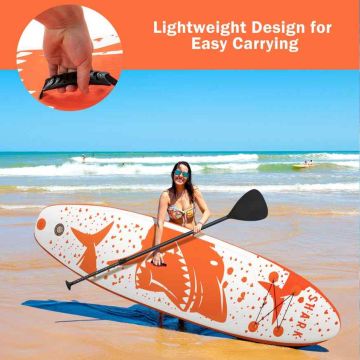 Inflatable paddle board, 3 fins, 335 × 75 × 15 cm