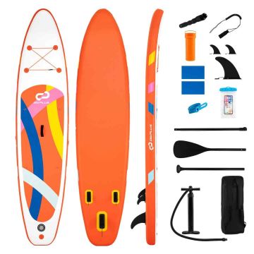 Inflatable paddleboard-kayak, 11', orange