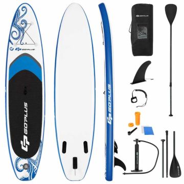 Inflatable paddle board, with accessories, 11 × 30 × 6.5 inches