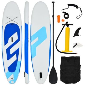 Inflatable paddle board, with accessories, Blue