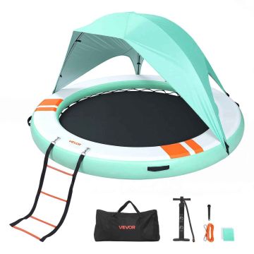Täytettävä kelluva laituri VEVOR CD305T, pyöreä, Ø 3,05 × 0,15 m